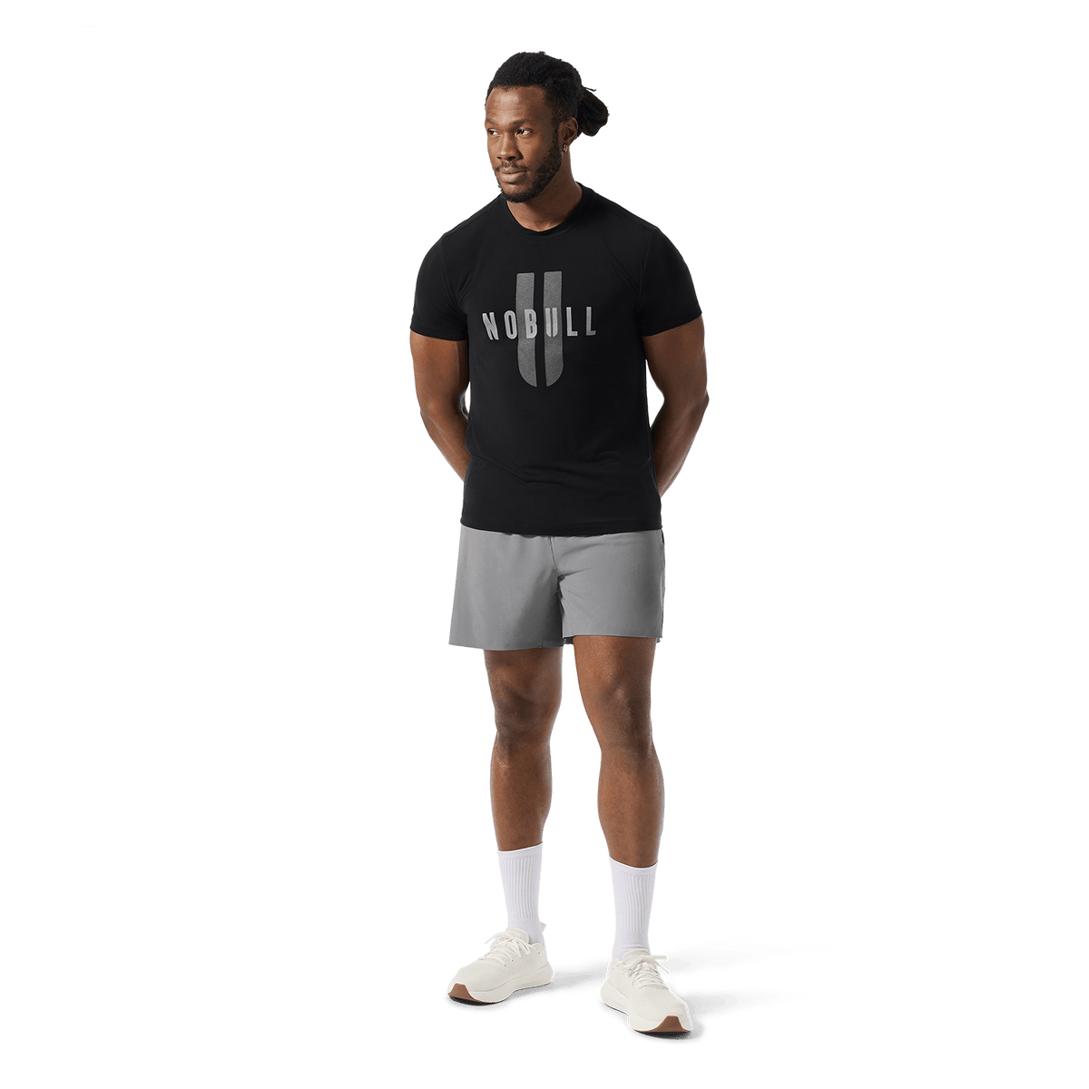 Men's Gargoyle NOBULL Drive Short 6" (Lined) Front Full Body Angle.