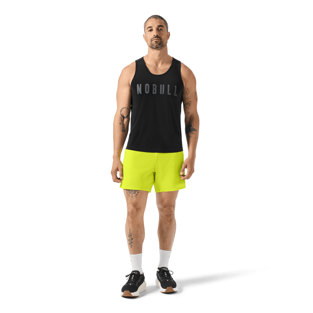 Men's Zest Drive Short 6" (Unlined) Front Full Body Angle.