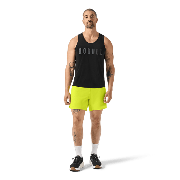 Men's Zest Drive Short 6" (Unlined) Front Full Body Angle.