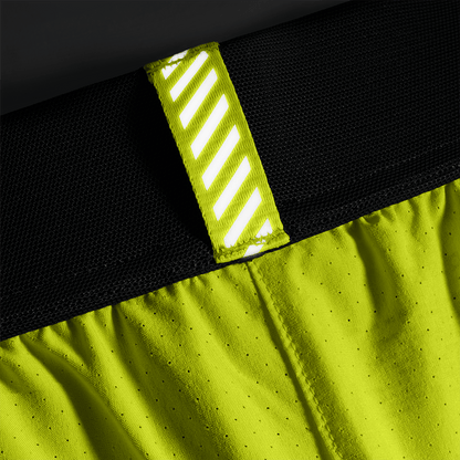 Men's Zest Drive Short 6" (Unlined) Reflective Tab Detail Angle.