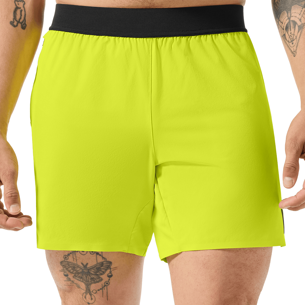 Men's Zest Drive Short 6" (Unlined) Front Lower Body Angle.