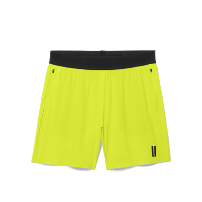 Men's Zest Drive Short 6" (Unlined) Flat Lay Angle.