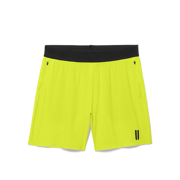 Men's Zest Drive Short 6" (Unlined) Flat Lay Angle.