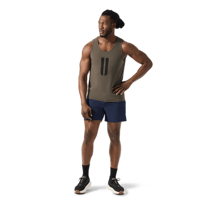 Men's Night Navy Drive Short 6" (Unlined) Front Full Body Angle.