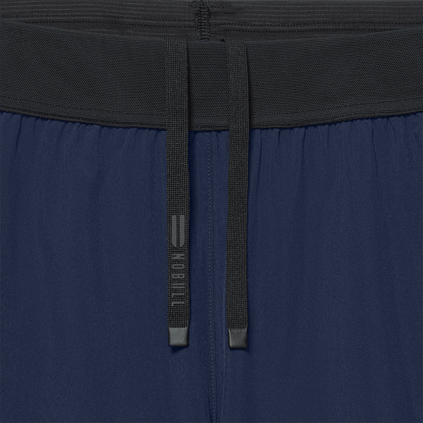 Men's Night Navy Drive Short 6" (Unlined) Drawstring Detail Angle.