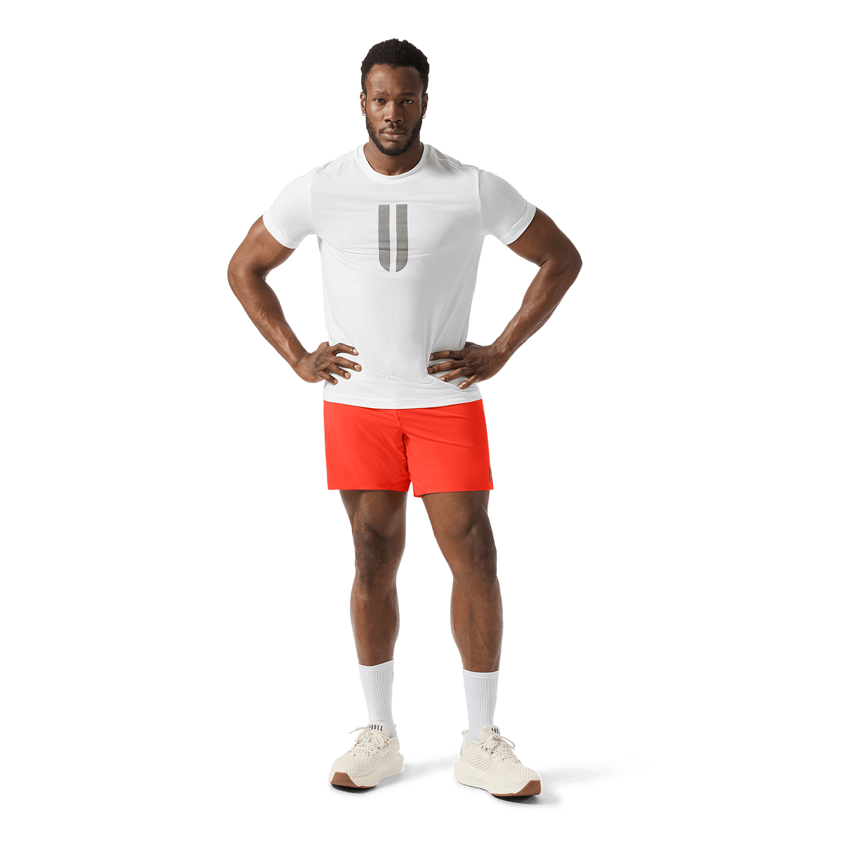 Men's Cayenne Drive Short 6" (Unlined) Front Full Body Angle.