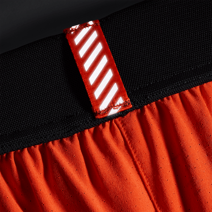 Men's Cayenne Drive Short 6" (Unlined) Reflective Tab Detail Angle.