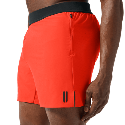 Men's Cayenne Drive Short 6" (Unlined) U Logo Detail Angle.