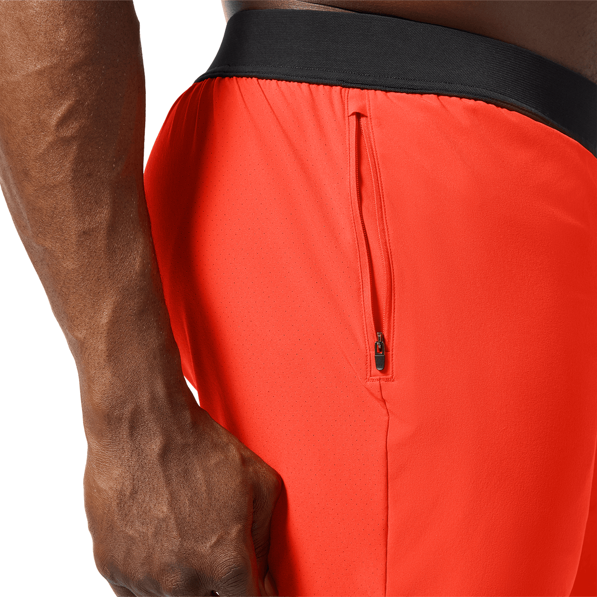 Men's Cayenne Drive Short 6" (Unlined) Pocket Detail Lower Body Angle.