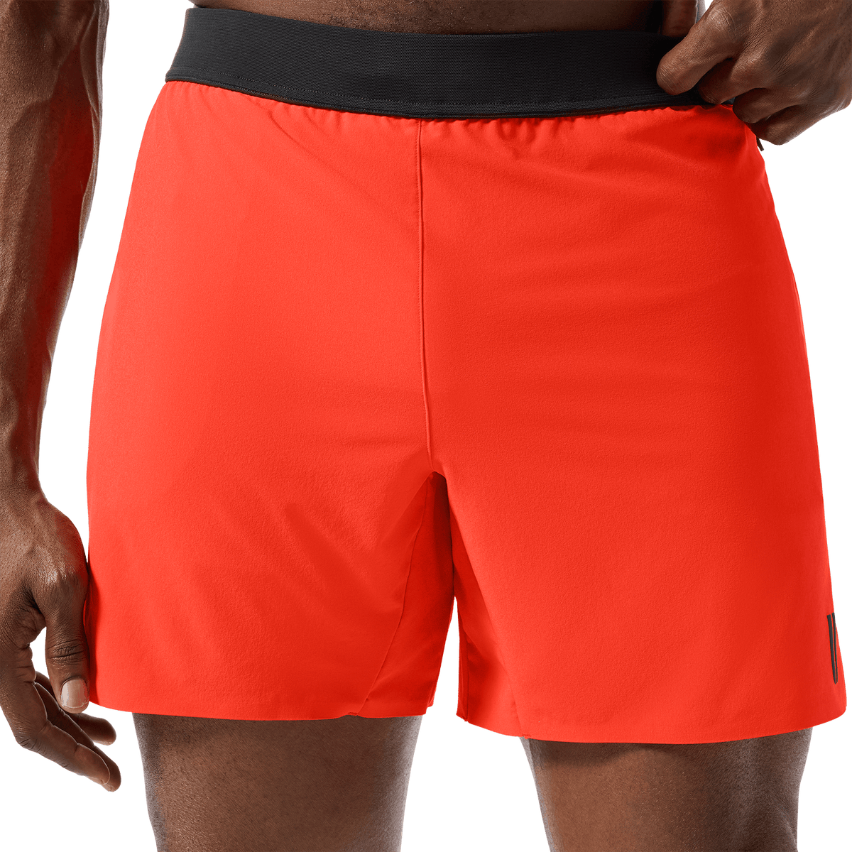 Men's Cayenne Drive Short 6" (Unlined) Front Lower Body Angle.