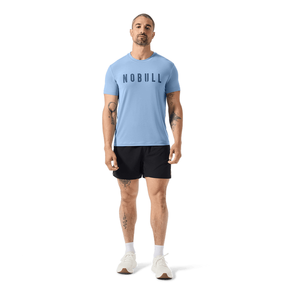 Men's Black Drive Short 6" (Unlined) Front Full Body Angle.