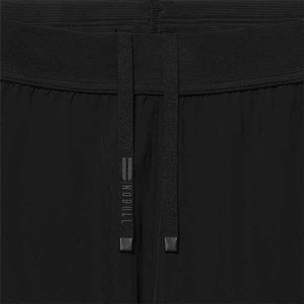Men's Black Drive Short 6" (Unlined) Drawstring Detail Angle.