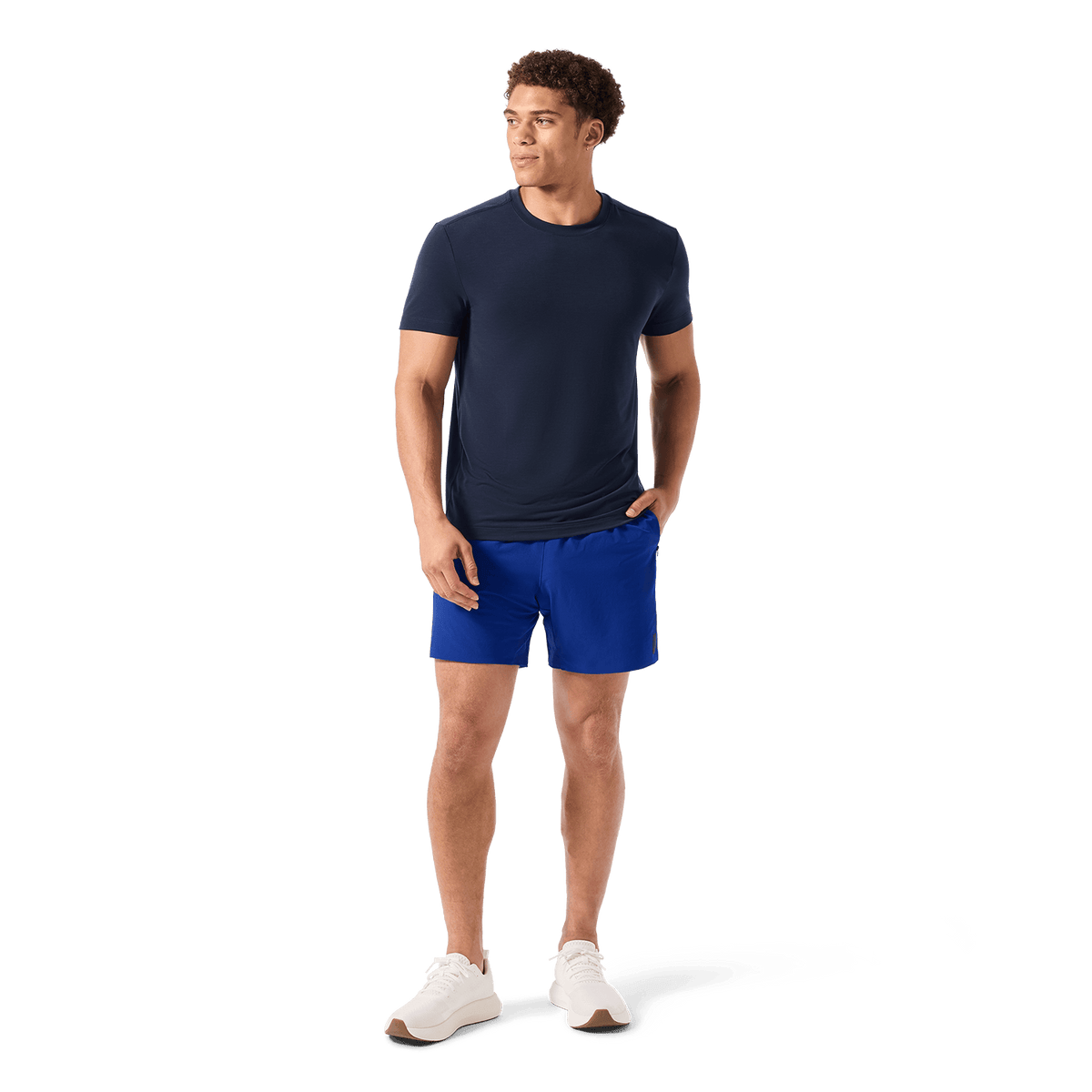 Men's Surf Drive Short 6" (Unlined) Front Full Body Angle.