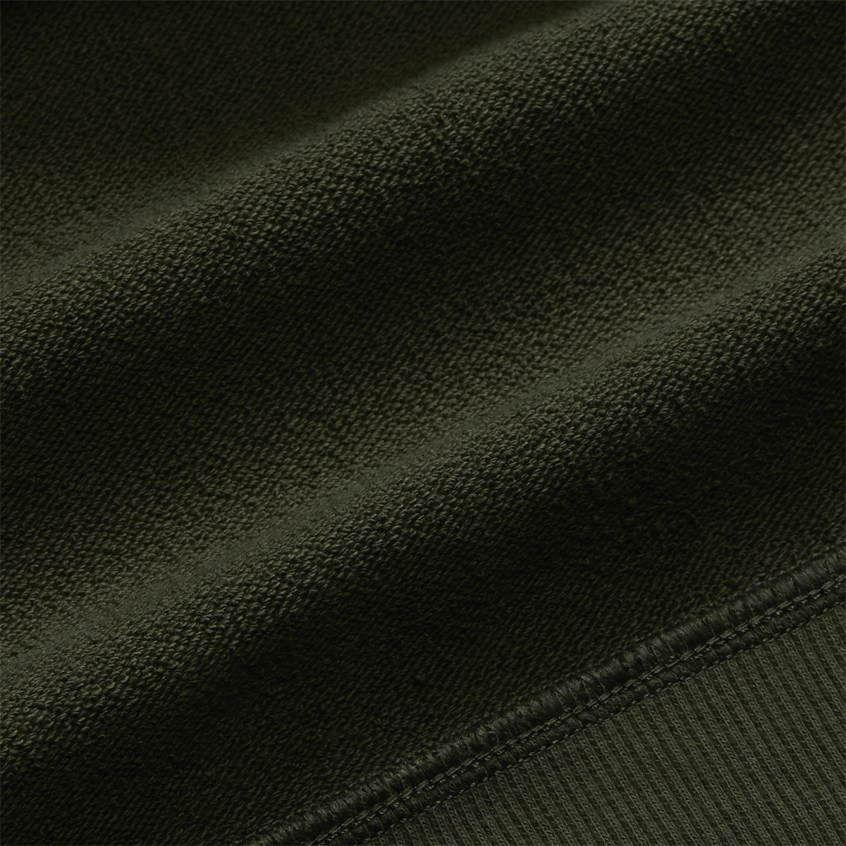 Men's Dark Army NOBULL Layers Macro Fabric Inerior Detail Angle.