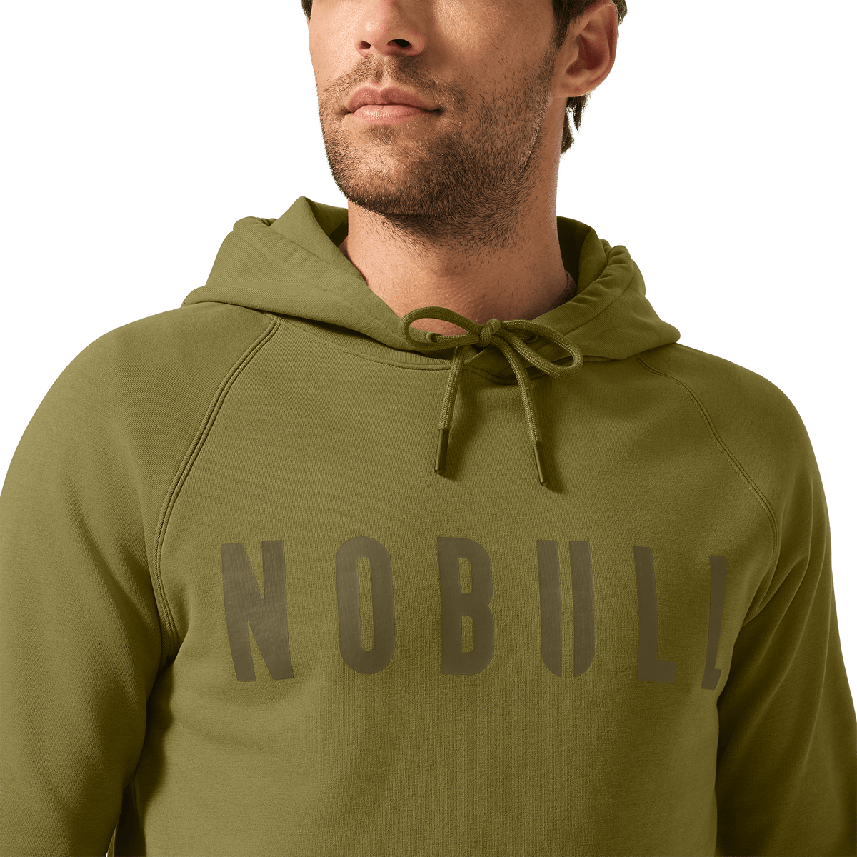 Men's Terrain NOBULL Hoodie Front Detail Angle.