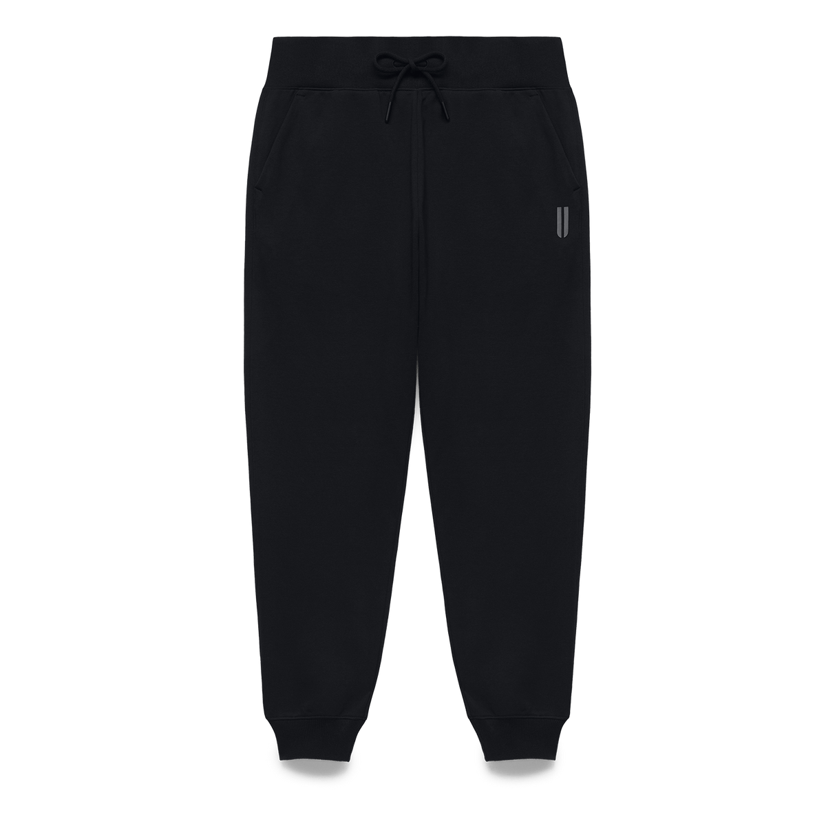 Men's Black NOBULL Joggers Flat Lay Angle.