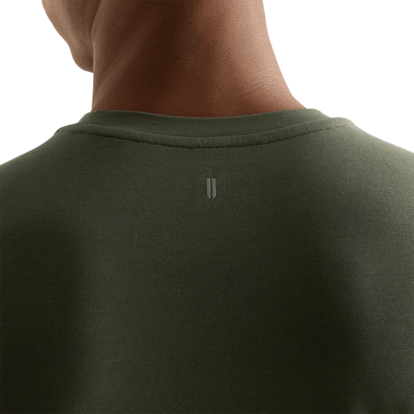 Men's Dark Army NOBULL Long Sleeve Tee U Logo Angle.