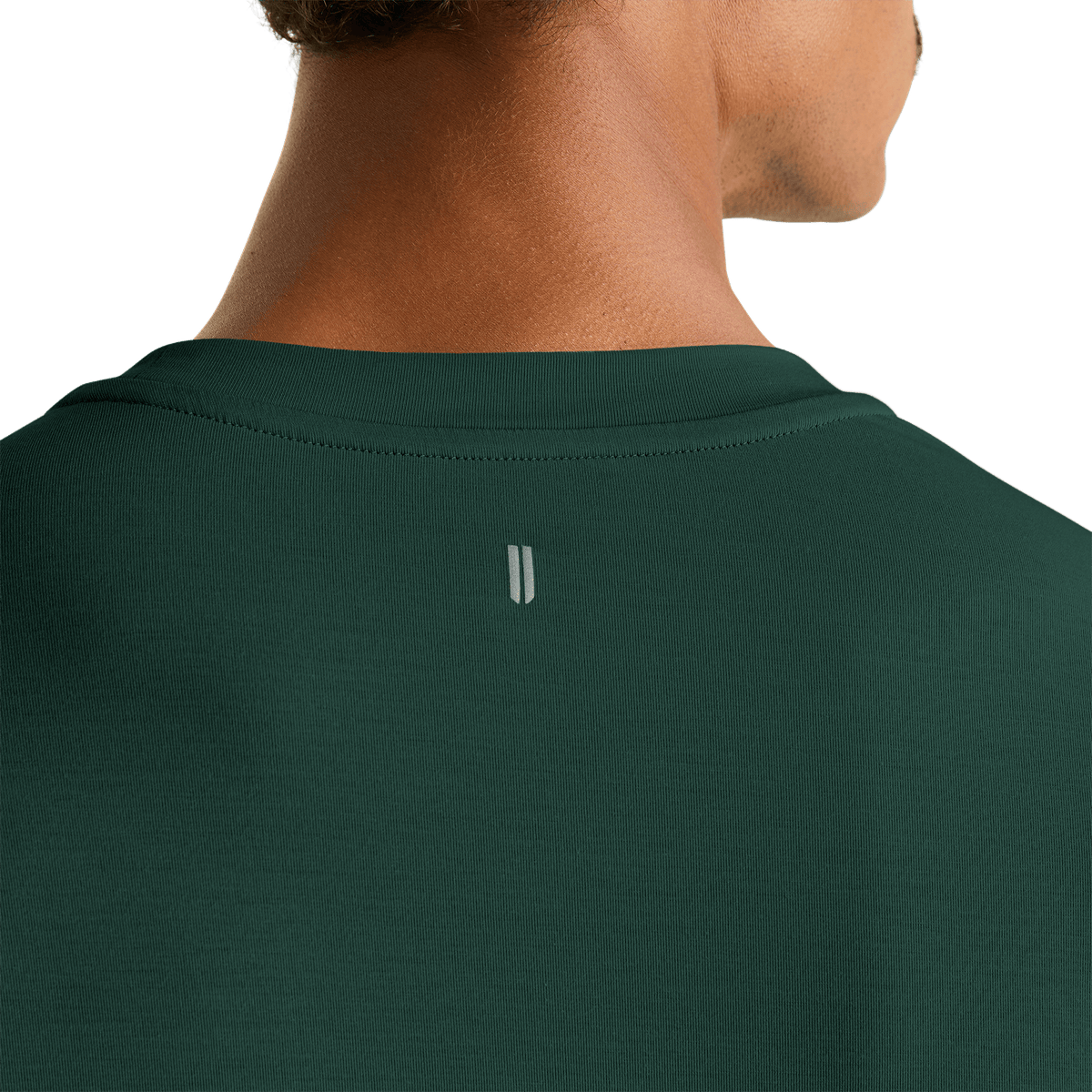 Men's Dark Ivy NOBULL Long Sleeve Tee U Logo Angle.