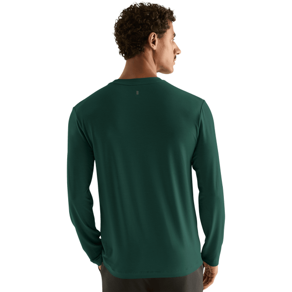 Men's Dark Ivy NOBULL Long Sleeve Tee Back Angle.