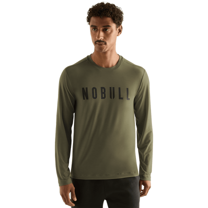 Men's Oak Grove NOBULL Long Sleeve Tee Front Angle.