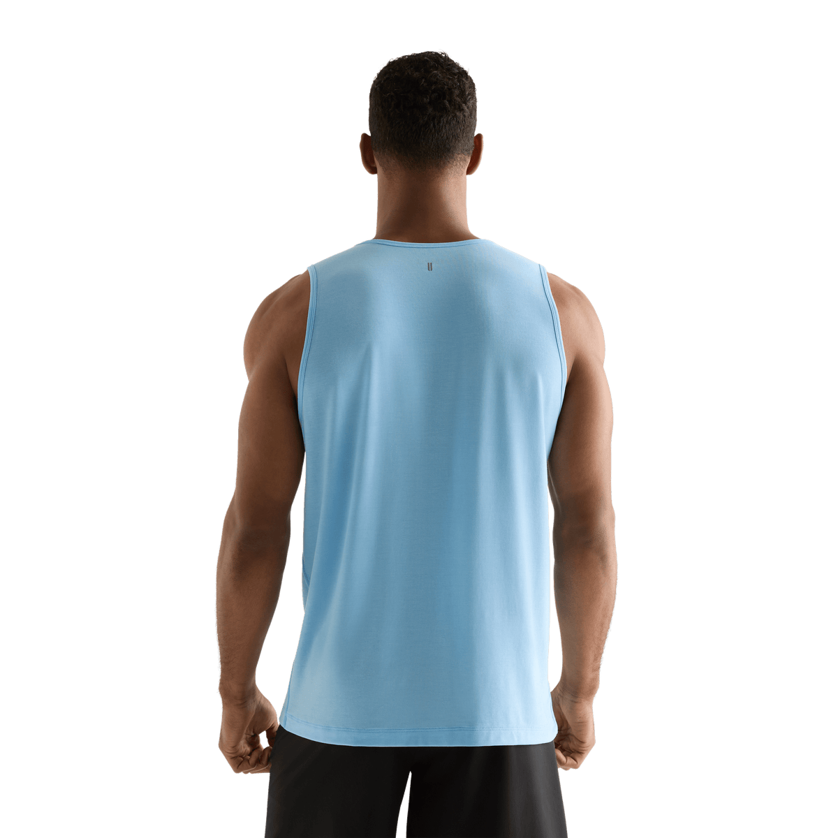 Men's Alaskan Blue NOBULL Tank Back Angle.