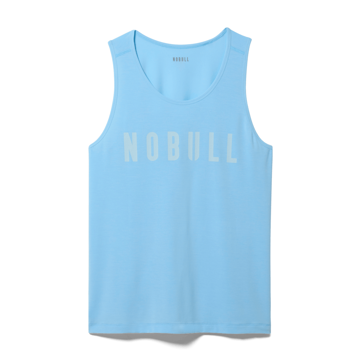 Men's Alaskan Blue NOBULL Tank Flat Lay Angle.