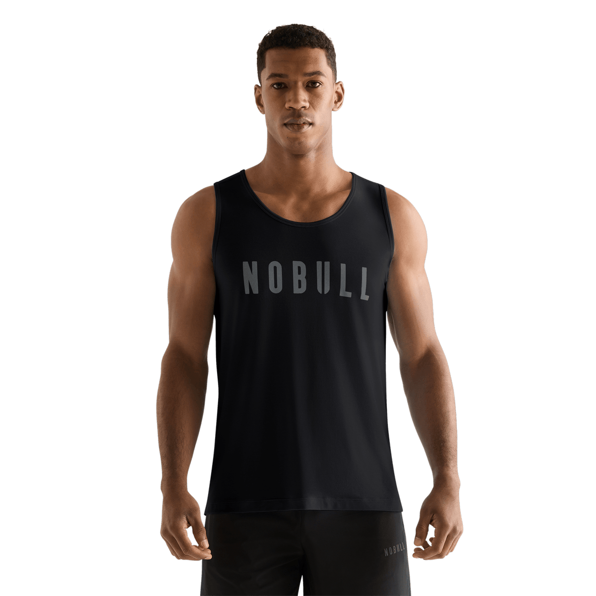 Men's Black NOBULL Tank Front Angle.