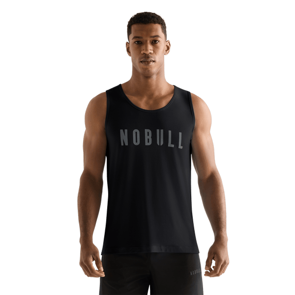 Men's Black NOBULL Tank Front Angle.