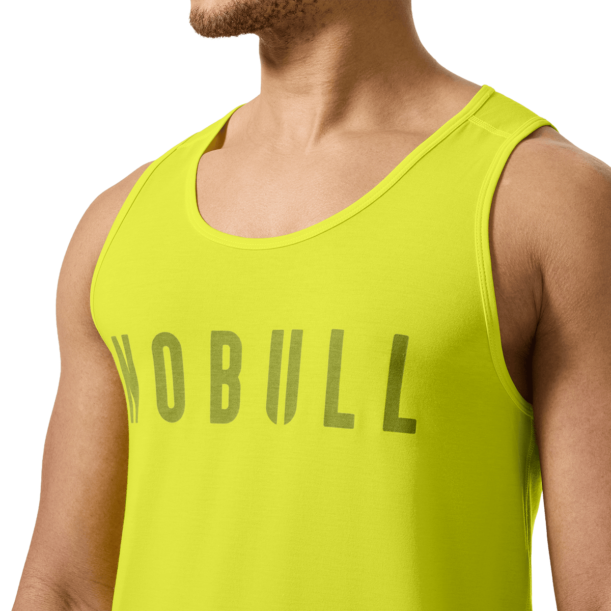Men's Zest NOBULL Tank Front Detail Angle.
