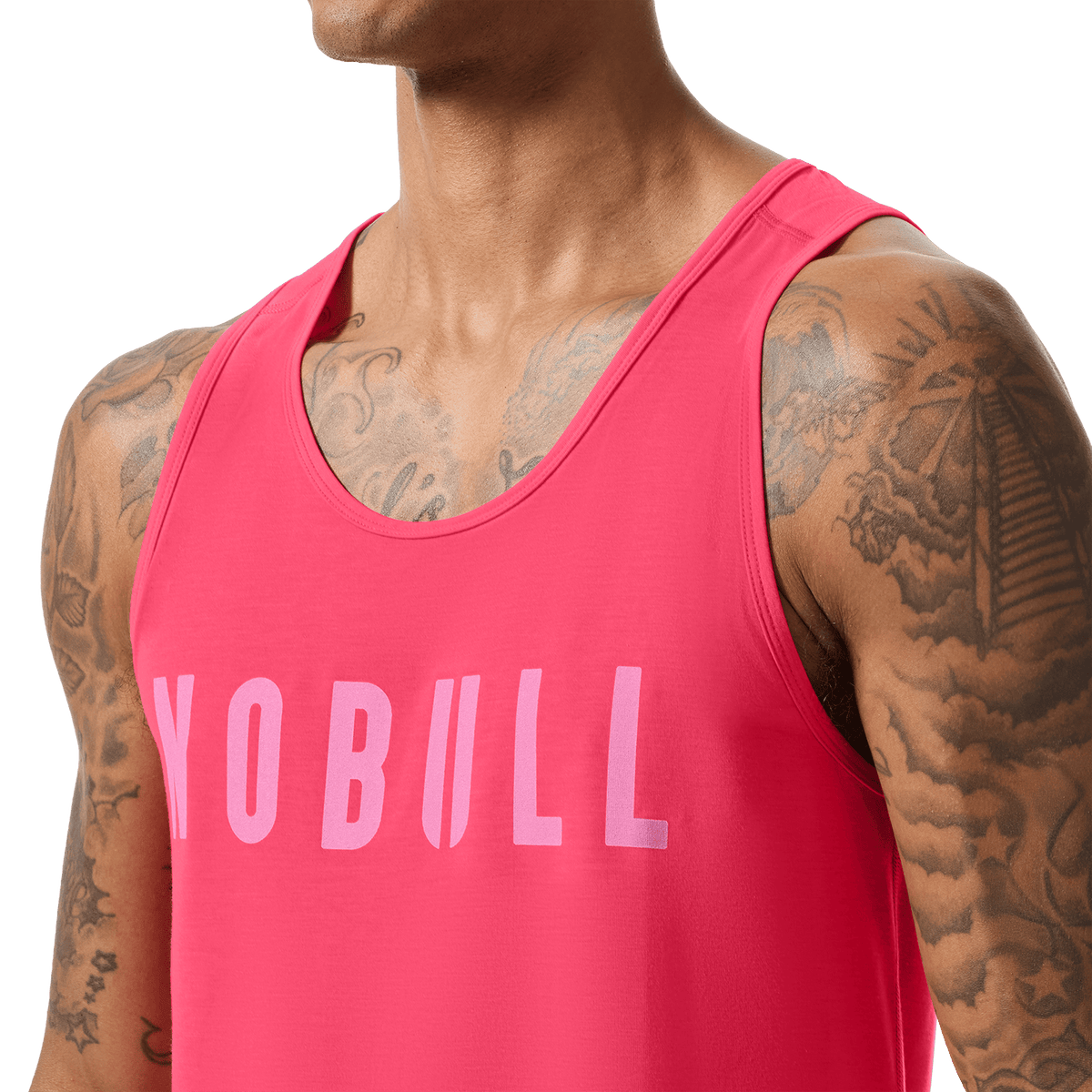 Men's Punch NOBULL Tank Front Detail Angle.