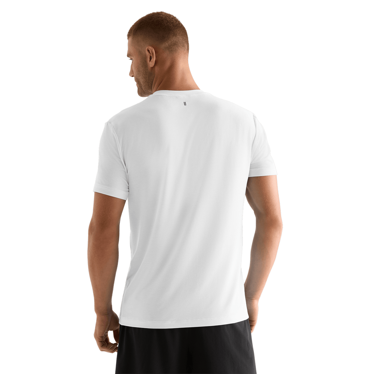 Men's White NOBULL Tee Back Angle.