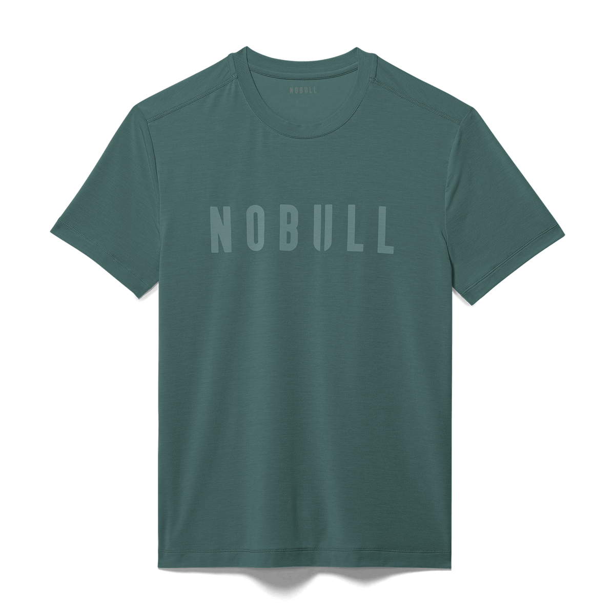 Men's Silver Pine NOBULL Tee Flat Lay Angle.