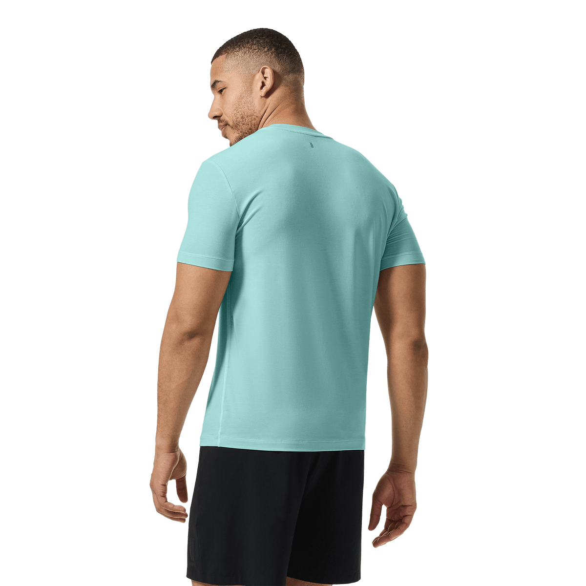 Men's Blue Haze NOBULL Tee Back On Body Angle.