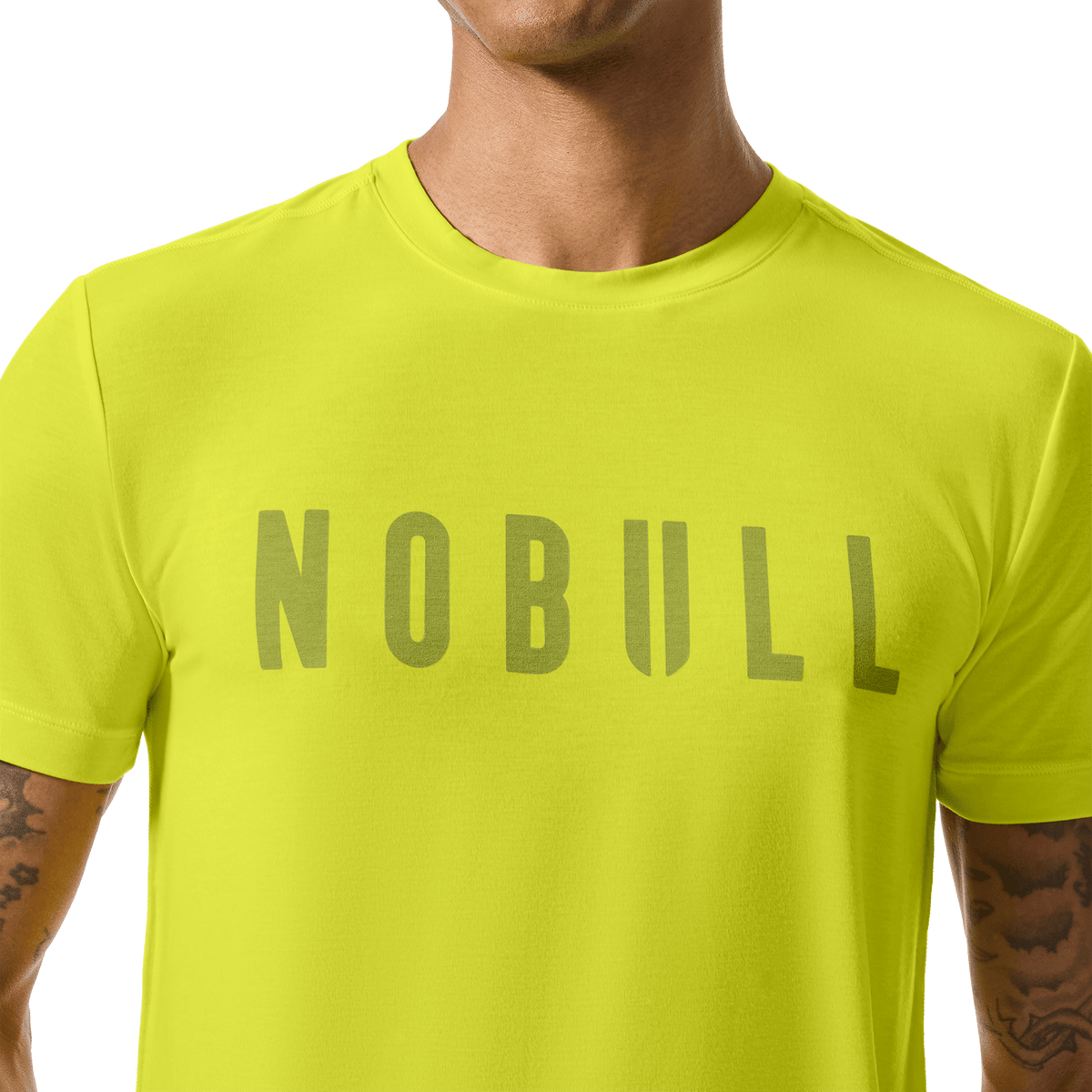 Men's Zest NOBULL Tee Front Detail Angle.