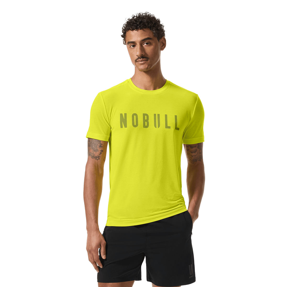 Men's Zest NOBULL Tee Front On Body Angle.