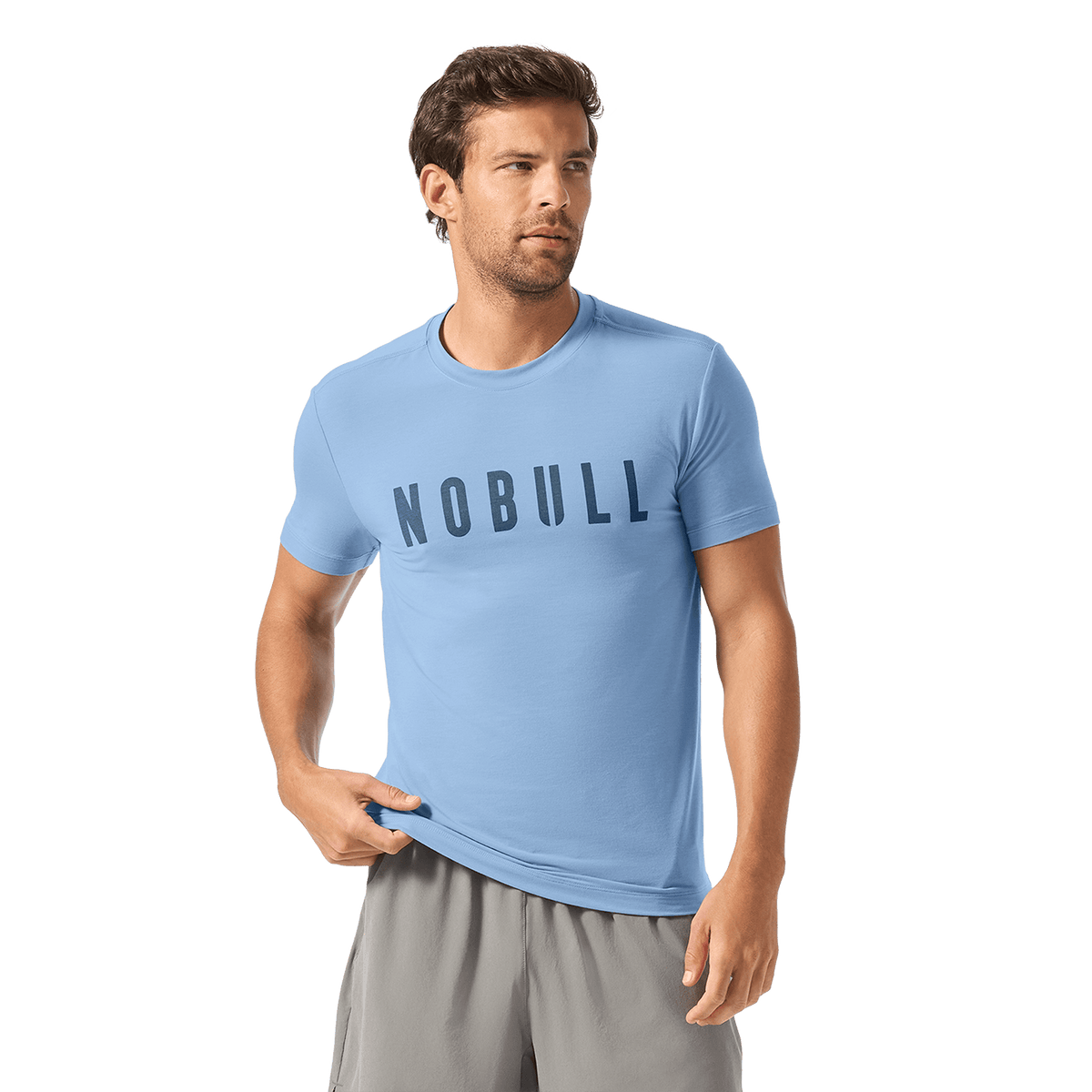 Men's Harbor NOBULL Tee Front Waist Up Angle.