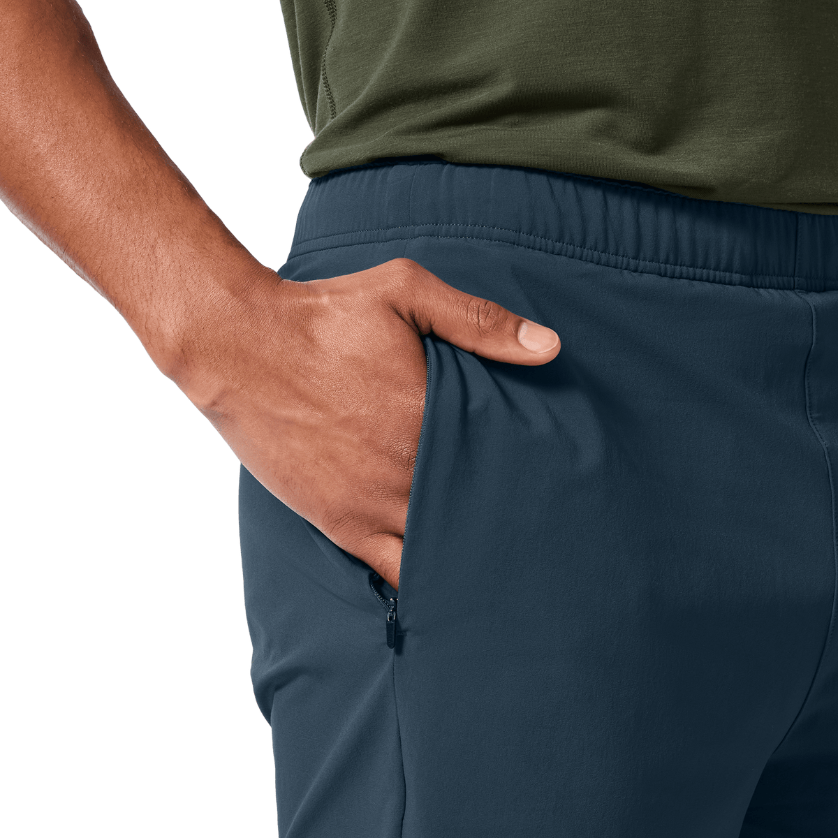 Men's Midnight NOBULL Training Short 6" (Lined) Pocket Detail Angle.