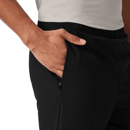Men's Black NOBULL Training Short 6" (Unlined) Pocket Detail Angle.