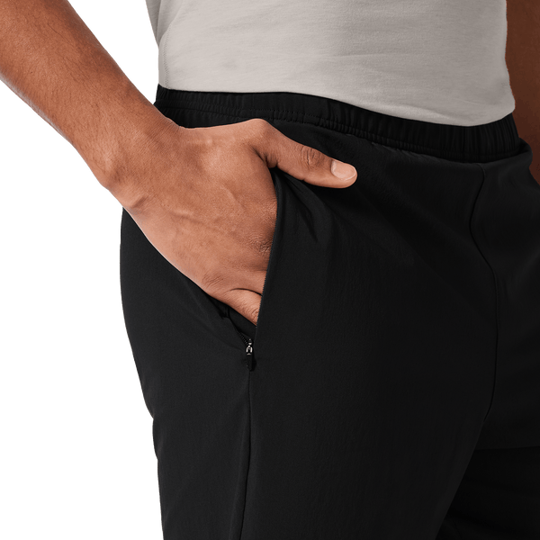 Men's Black NOBULL Training Short 6" (Unlined) Pocket Detail Angle.