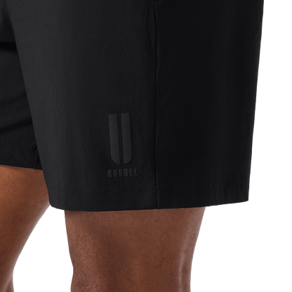 Men's Black NOBULL Training Short 6" (Unlined) U Logo Angle.