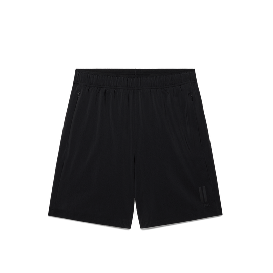 Men's Black NOBULL Training Short 6" (Unlined) Flat Lay Angle.