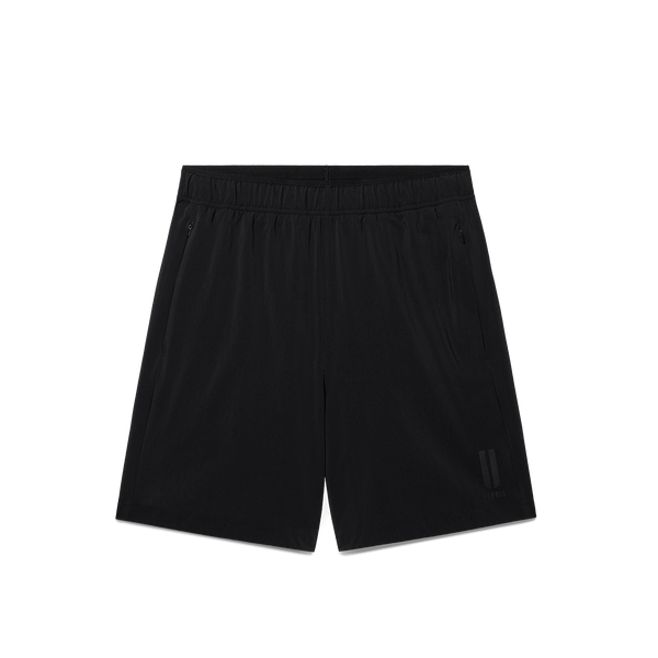 Men's Black NOBULL Training Short 6" (Unlined) Flat Lay Angle.