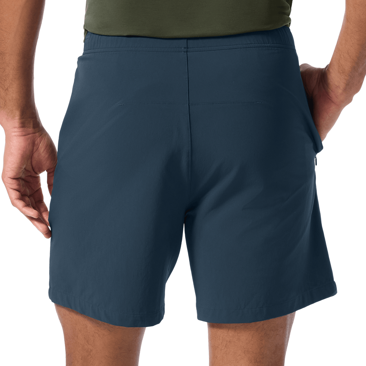 Men's Midnight NOBULL Training Short 6" (Unlined) Back Lower Body Angle.
