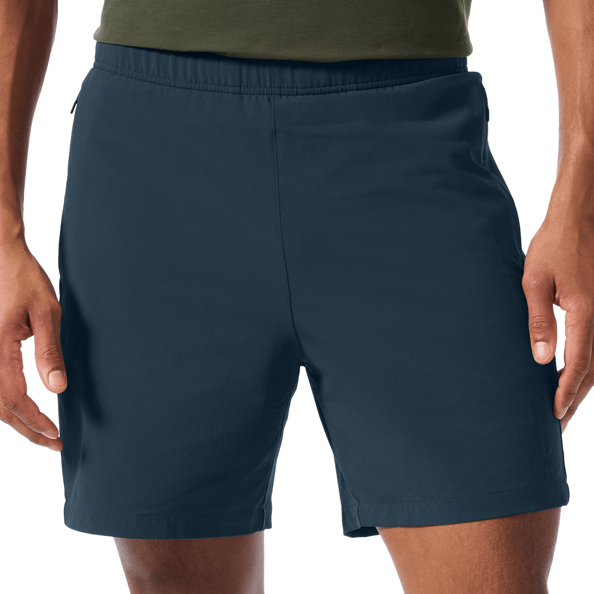 Men's Midnight NOBULL Training Short 6" (Unlined) Front Lower Body Angle.