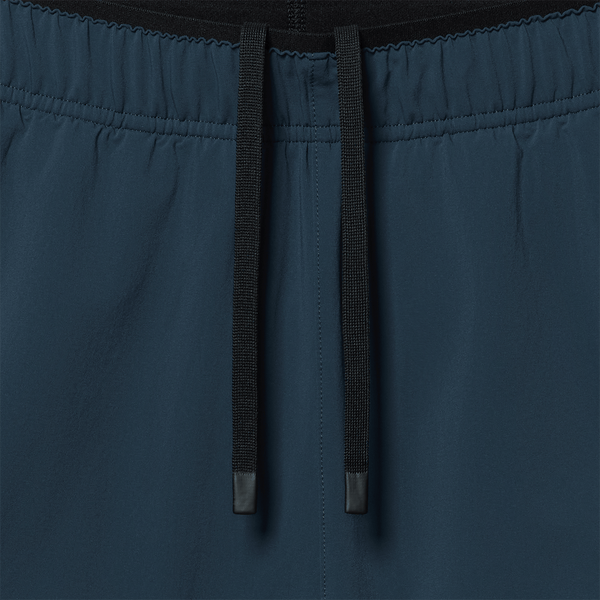 Men's Midnight NOBULL Training Short 6" (Unlined) Drawstring Macro Detail Angle.