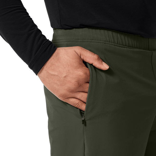 Men's Dark Army NOBULL Training Short 6" (Unlined) Pocket Detail Angle.