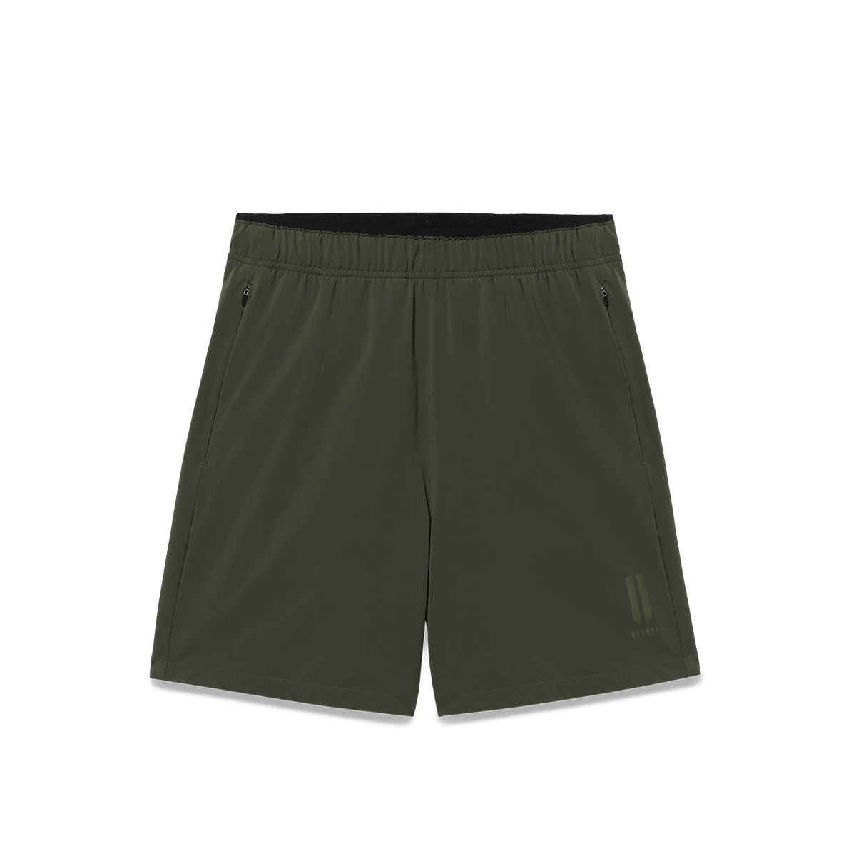 Men's Dark Army NOBULL Training Short 6" (Unlined) Flat Lay Angle.
