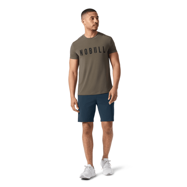 Men's Midnight NOBULL Training Short 8" (Unlined) Front Full Body Angle.