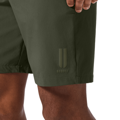 Men's Dark Army NOBULL Training Short 8" (Unlined) U Logo Angle.