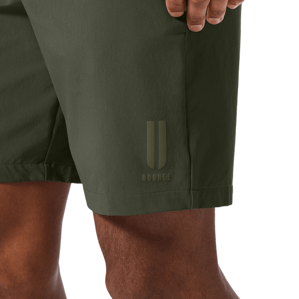 Men's Dark Army NOBULL Training Short 8" (Unlined) U Logo Angle.